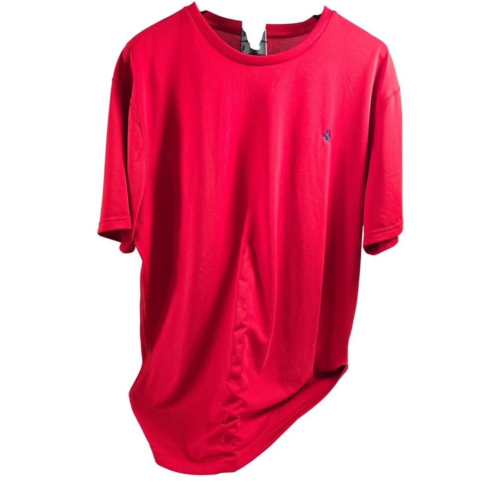 Polo Ralph Lauren Performance Mens XL Red Short Sleeve Crewnec T-Shirt Pony Logo